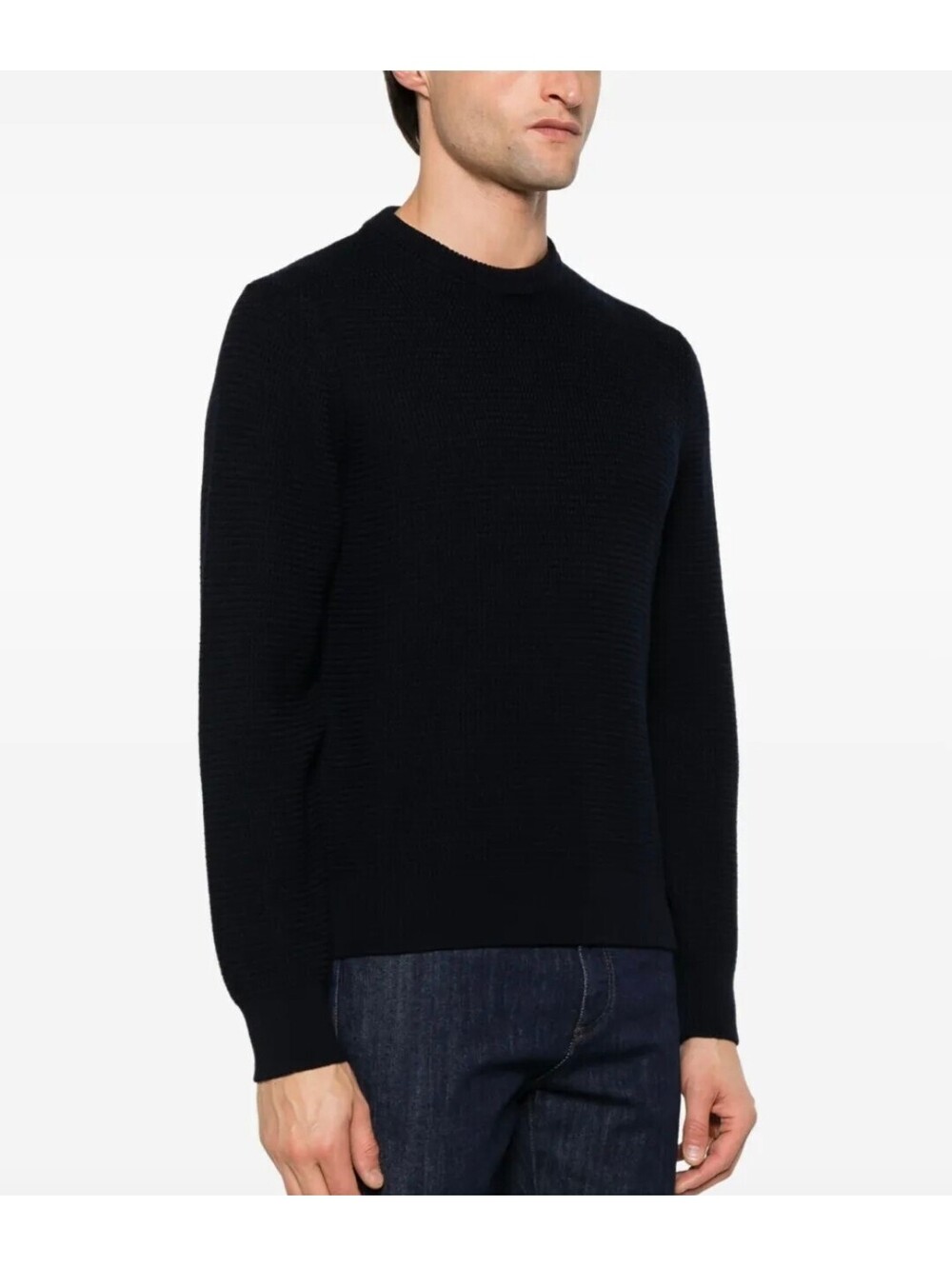 CANALI Mens Black Sweatshirt Size 52, Large